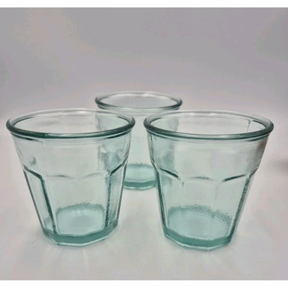 100% Recycled Authentic  Glass Vidrios San Miguel Spain 3 pcs 220ml New